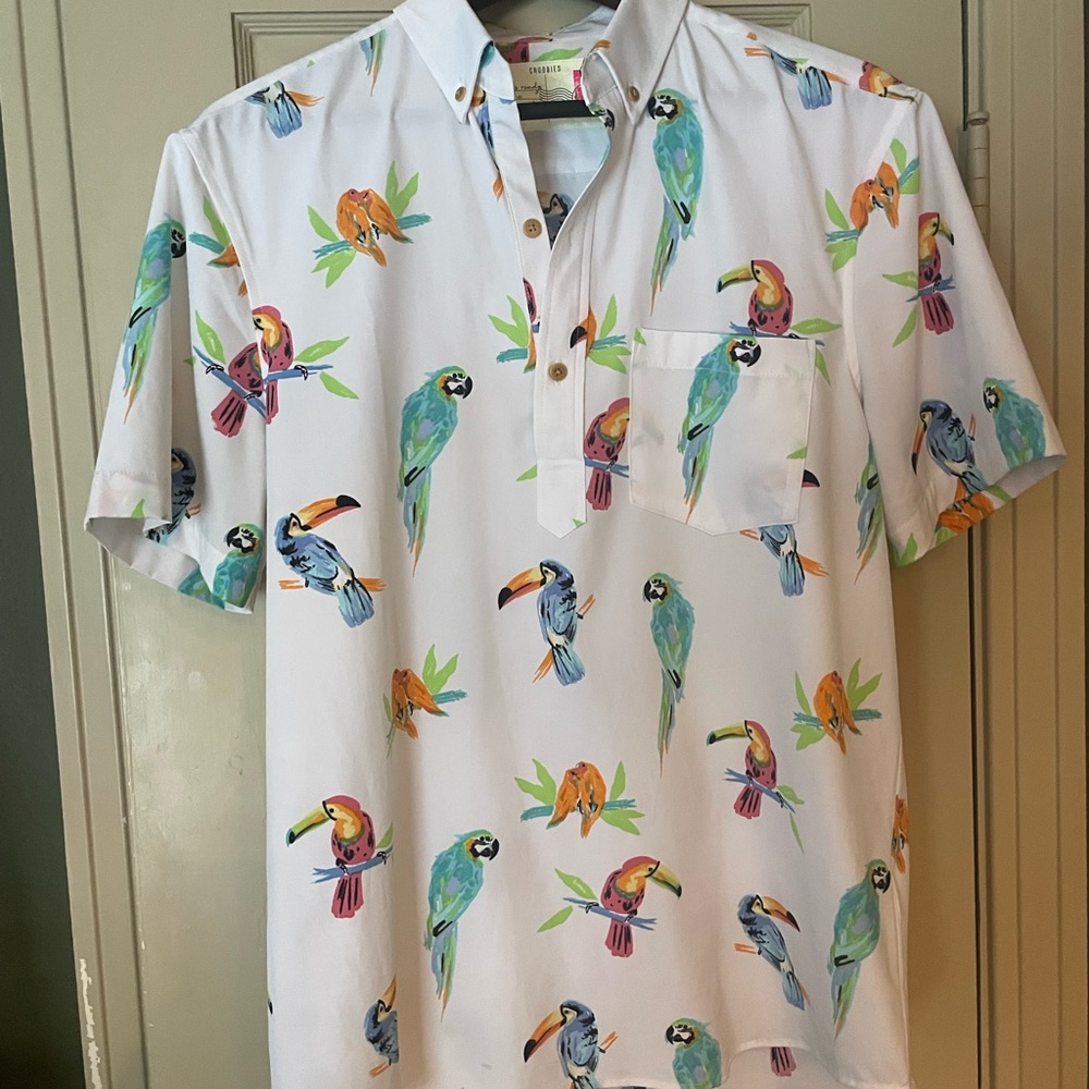 Chubbies short sleeve bird shirt
